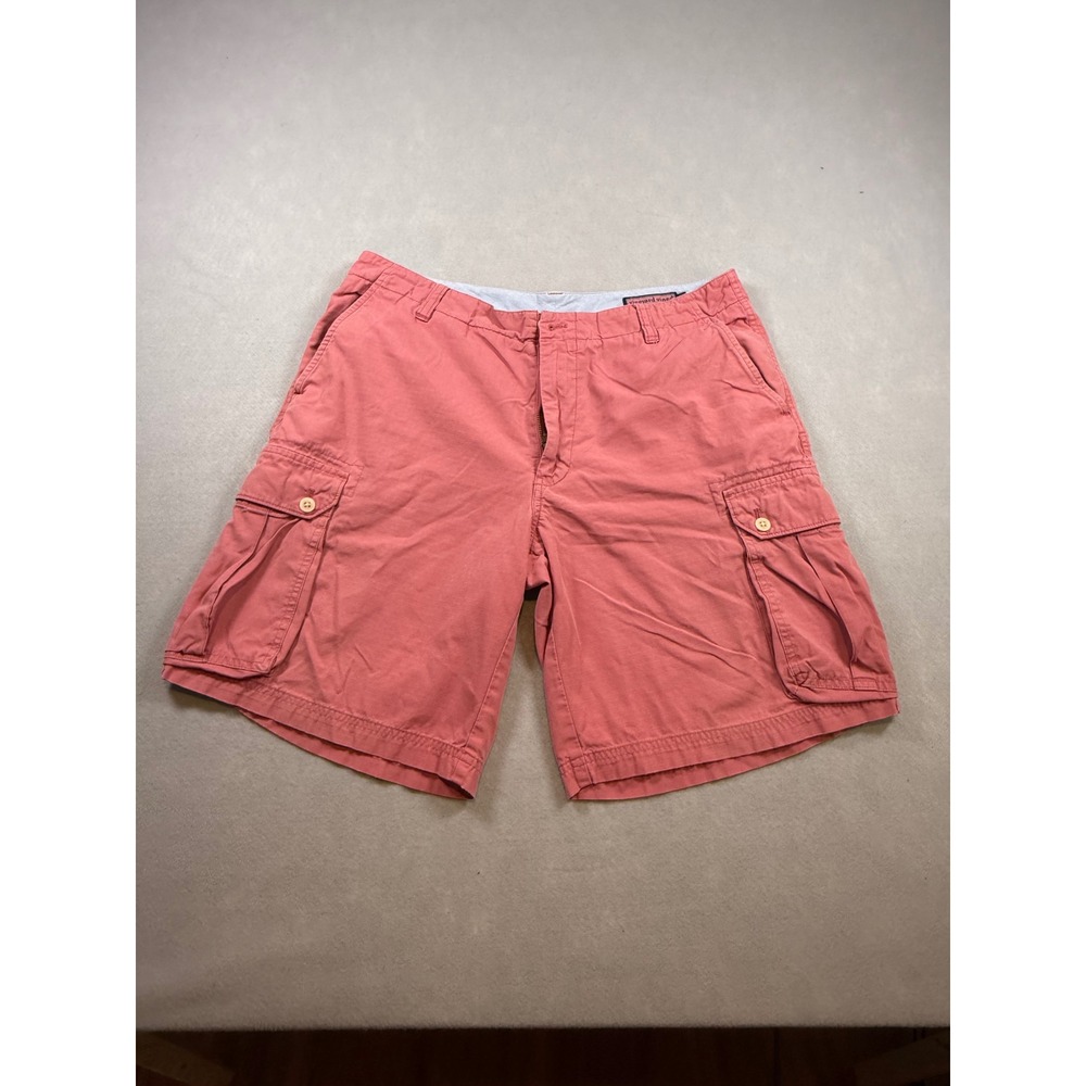 Vineyard Vines Mens 34 Cargo Shorts Faded Red Salmon Cotton Twill Preppy Casual